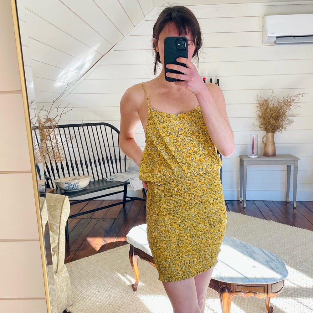 Joie Yellow Floral Summer Dress